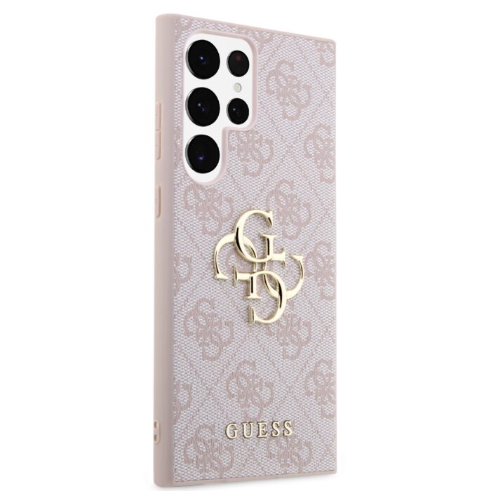 Калъф от Guess PU 4G Metal Logo Case за Samsung Galaxy S24 Ultra Pink - Image 4
