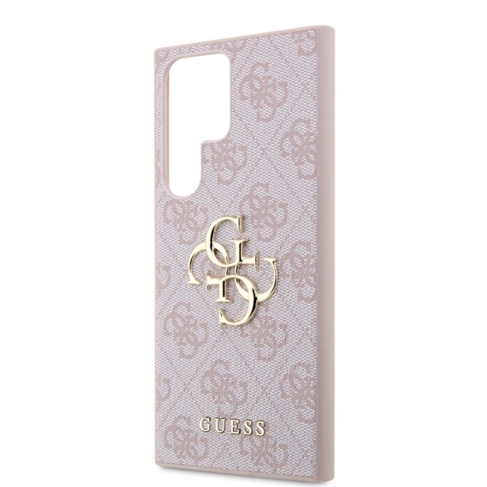 Калъф от Guess PU 4G Metal Logo Case за Samsung Galaxy S24 Ultra Pink - Image 5