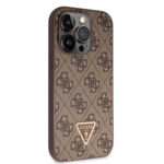 Калъф от Guess PU 4G Strass Triangle Metal Logo Case за iPhone 15 Pro Brown - Image 4