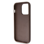 Калъф от Guess PU 4G Strass Triangle Metal Logo Case за iPhone 15 Pro Brown - Image 7