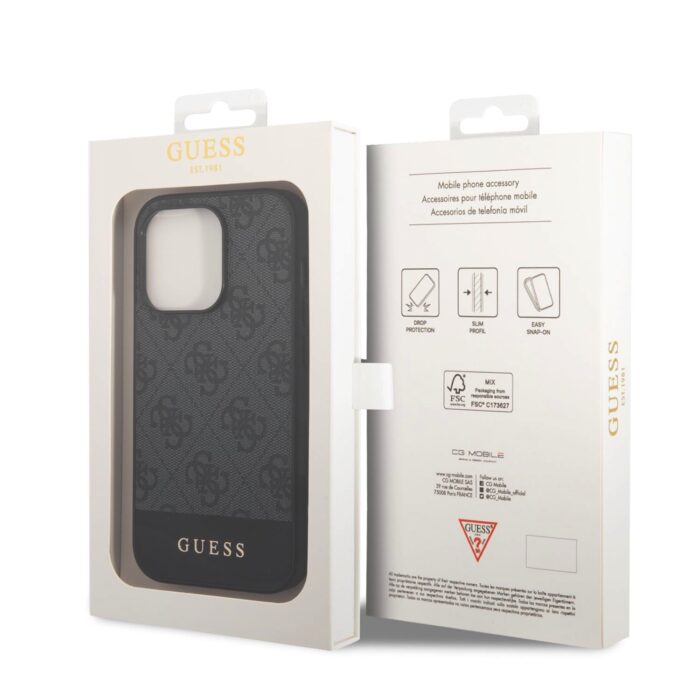 Калъф от  Guess 4G Stripe Case за iPhone 14 Pro Grey - Image 6
