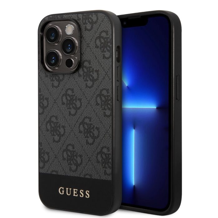 Калъф от  Guess 4G Stripe Case за iPhone 14 Pro Grey - Image 1