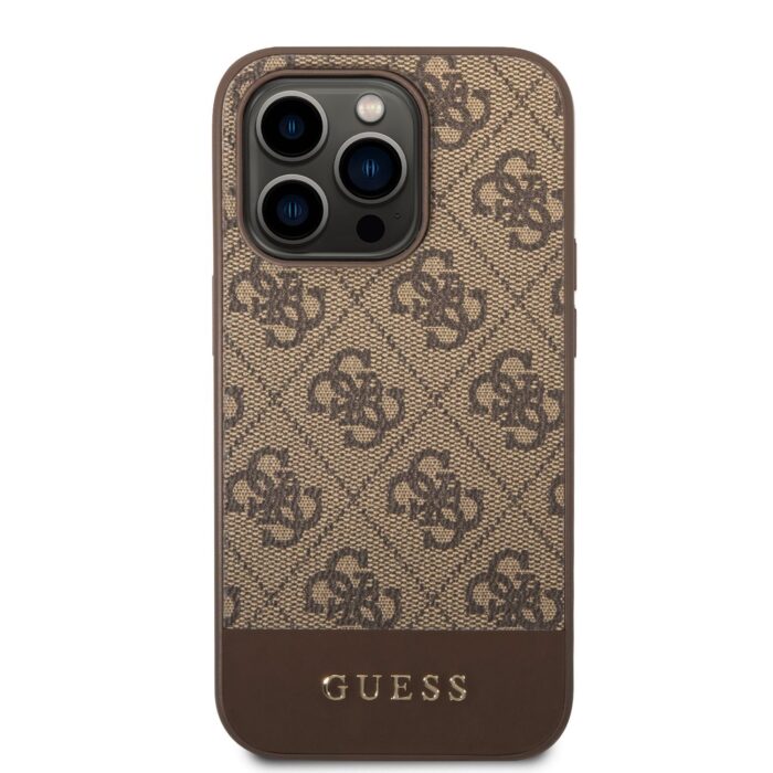 Калъф от Guess 4G Stripe Case за iPhone 14 Pro - Max Brown - Image 2