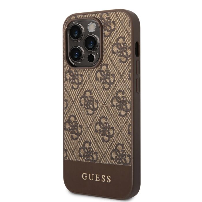 Калъф от Guess 4G Stripe Case за iPhone 14 Pro - Max Brown - Image 3