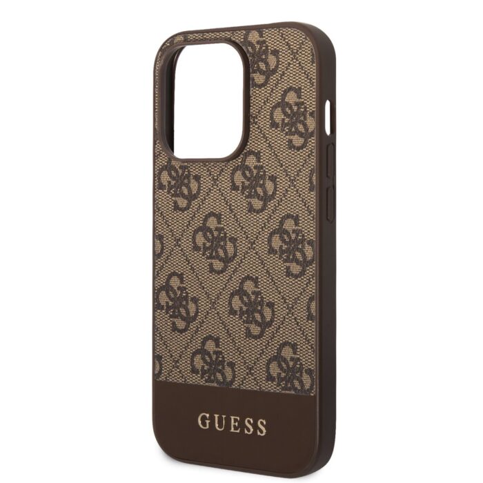 Калъф от Guess 4G Stripe Case за iPhone 14 Pro - Max Brown - Image 4