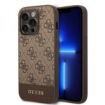 Калъф от Guess 4G Stripe Case за iPhone 14 Pro - Max Brown