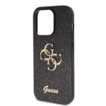 Калъф от Guess PU Fixed Glitter 4G Metal Logo Case за iPhone 15 Pro Max Black - Image 6