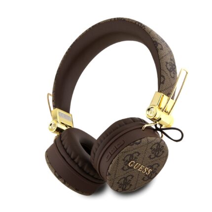 Безжични слушалки GUESS, PU 4G Metal Logo, Bluetooth, Stereo, GUBH704GEMW, Кафяв