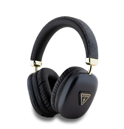 Безжични Слушалки от Guess PU Leather 4G Triangle Logo Bluetooth Headphones - Black