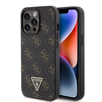 Калъф от Guess PU Leather 4G Triangle Metal Logo Case за iPhone 13 Pro Black