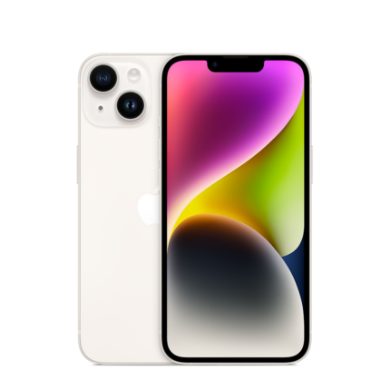 Смартфон Apple iPhone 14,128GB, 5G, Starlight