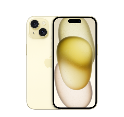 Смартфон Apple iPhone 15,128GB, 5G, Yellow