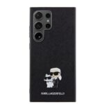 Калъф от Karl Lagerfeld PU Saffiano Metal Karl and Choupette Case за Samsung Galaxy S24 Ultra Black - Image 3