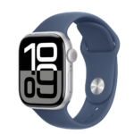 Apple Watch S10 GPS 42mm Silver Alu Case with Denim Sport Band - M/L
