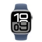 Apple Watch S10 GPS 42mm Silver Alu Case with Denim Sport Band - M/L - Image 3