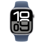Apple Watch S10 Cellular 46mm Silver Alu Case with Denim Sport Band - S/M - Image 3