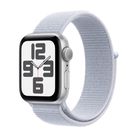 Apple Watch SE2 v3 GPS 40mm Silver Alu Case with Blue Cloud Sport Loop