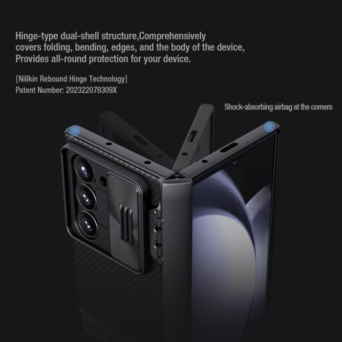 Калъф от Nillkin CamShield FOLD Stand Hard Case for Samsung Galaxy Z Fold 6 Black - Image 5