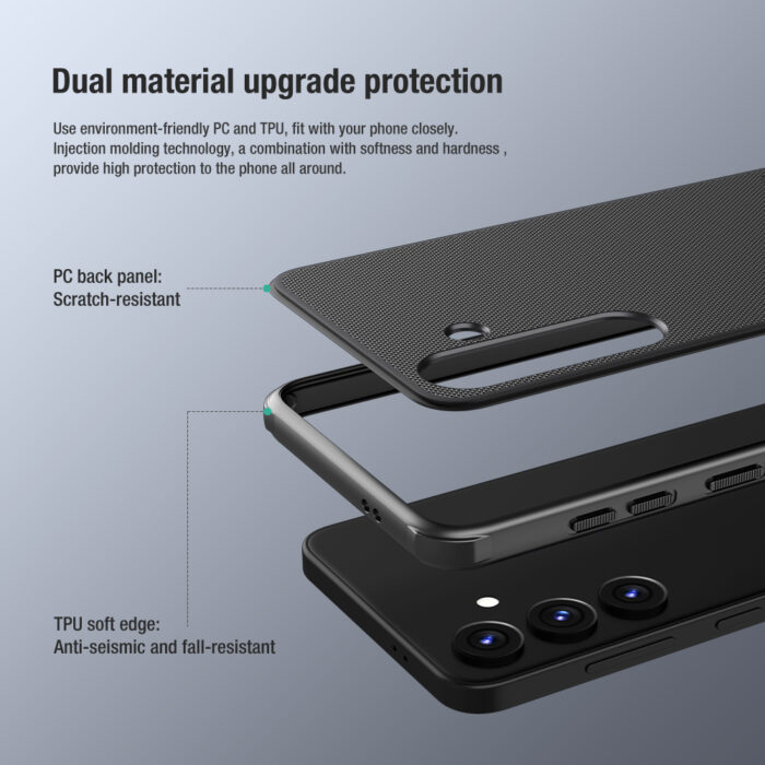 Калъф от Nillkin Super Frosted PRO Back Cover за Samsung Galaxy S24 Black - Image 4