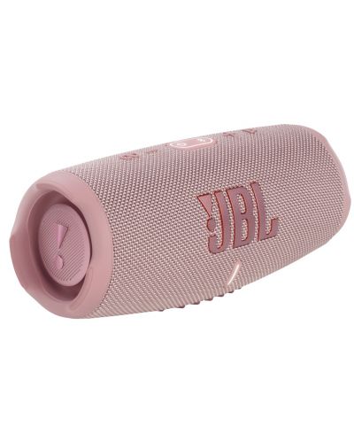 Преносима тонколона JBL Charge 5, Bluetooth, Pro Sound, IP67, PartyBoost, Powerbank, Розов
