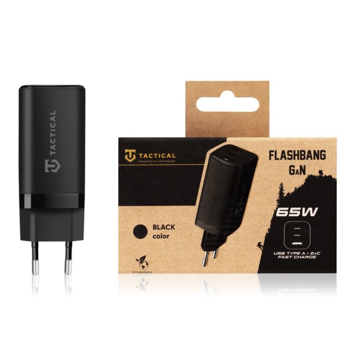 Зарядно Tactical FlashBang GaN 65W Black - Image 4