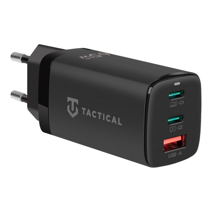 Зарядно Tactical FlashBang GaN 65W Black - Image 1