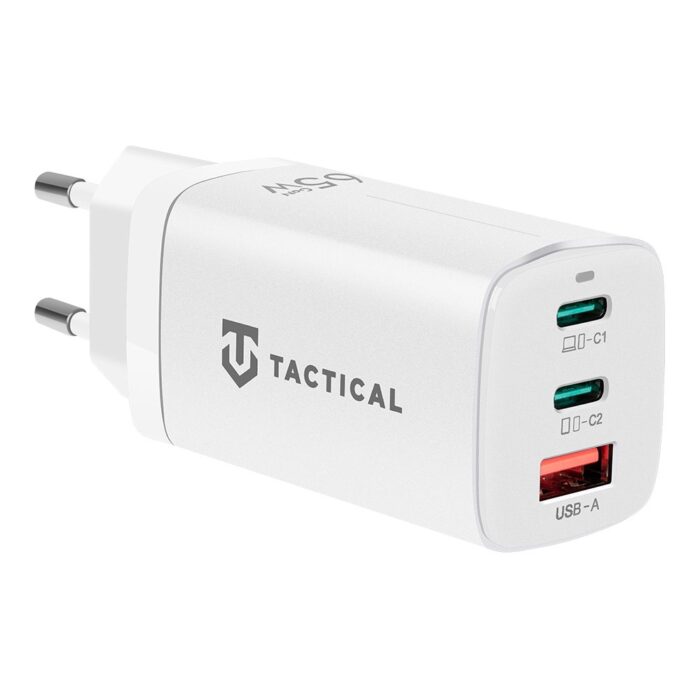 Зарядно Tactical FlashBang GaN 65W White - Image 1