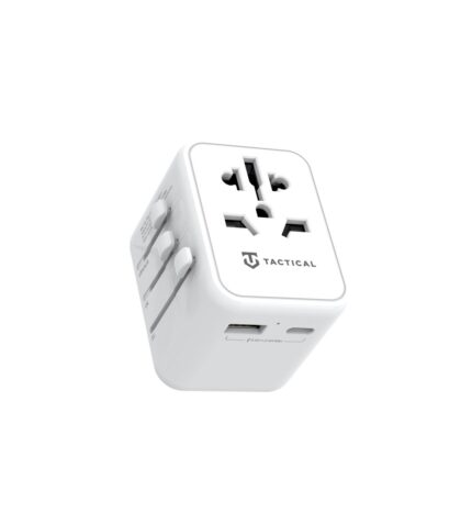 Адаптер за контакт за всички стандарти в света Tactical PTP Travel Adapter White