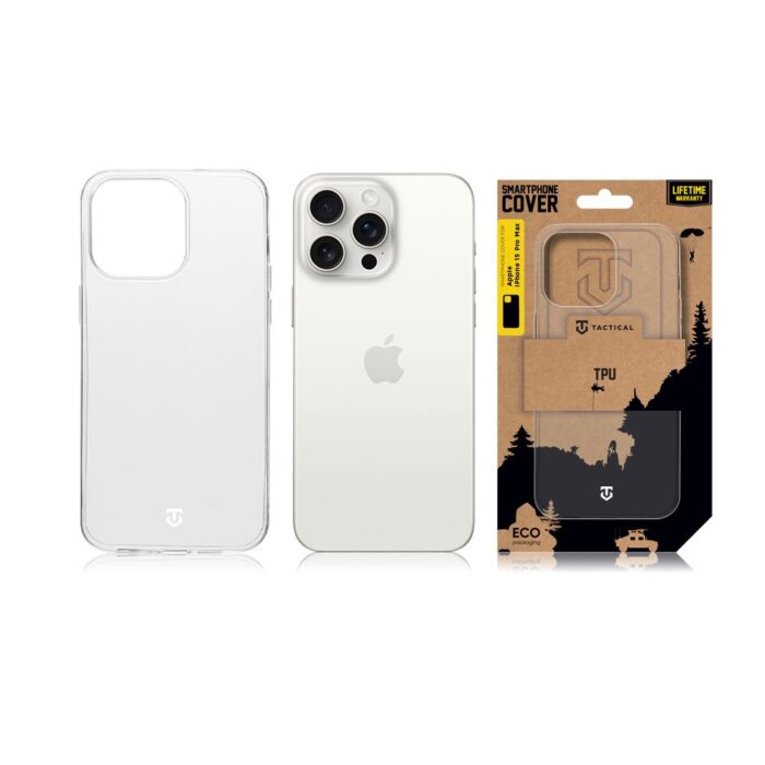 Калъф от Tactical TPU Cover за Apple iPhone 15 Pro Max Transparent - Image 3