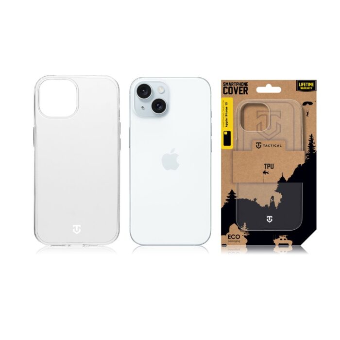 Калъф от Tactical TPU Cover за Apple iPhone 15 Transparent - Image 3