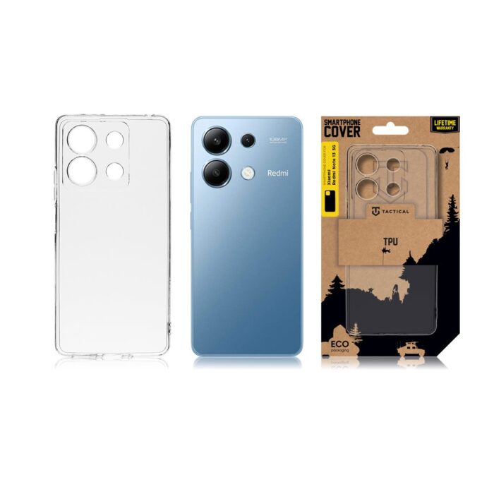 Калъф от Tactical TPU Cover за Xiaomi Redmi Note 13 5G Transparent - Image 3