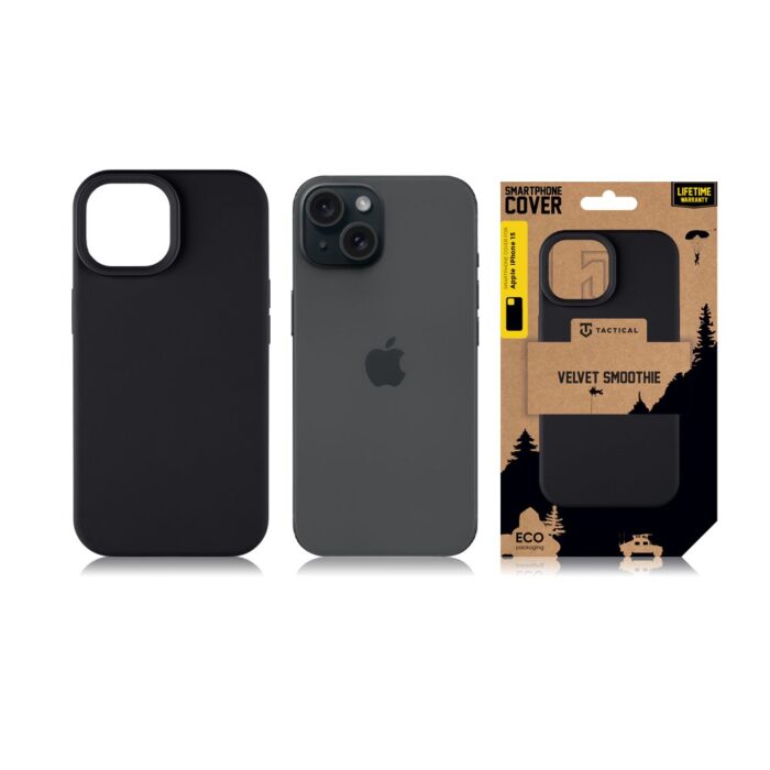 Калъф от Tactical Velvet Smoothie Cover за Apple iPhone 15 Asphalt - Image 3