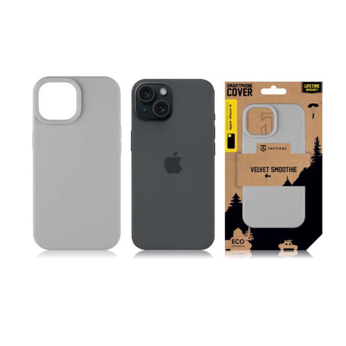 Калъф от Tactical Velvet Smoothie Cover за Apple iPhone 15 Foggy - Image 3