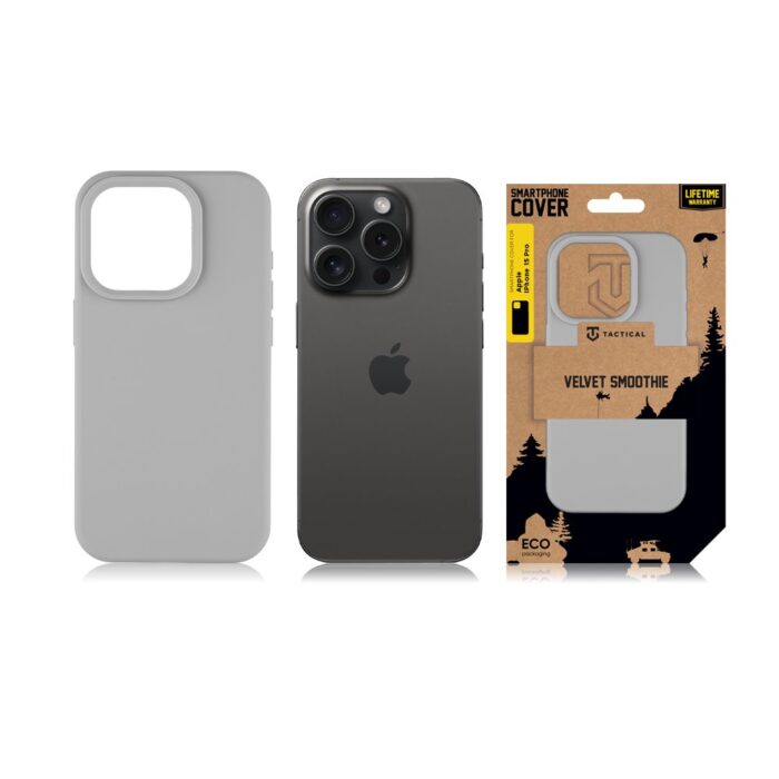 Калъф от Tactical Velvet Smoothie Cover за Apple iPhone 15 Pro Foggy - Image 3
