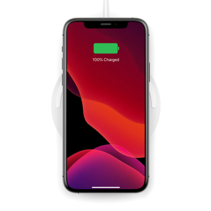 Безжично зарядно Belkin BOOST_CHARGE? 10W Wireless Charging Pad (AC Adapter Not Included) - White - Image 6