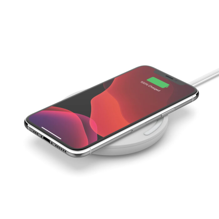 Безжично зарядно Belkin BOOST_CHARGE? 10W Wireless Charging Pad (AC Adapter Not Included) - White - Image 4