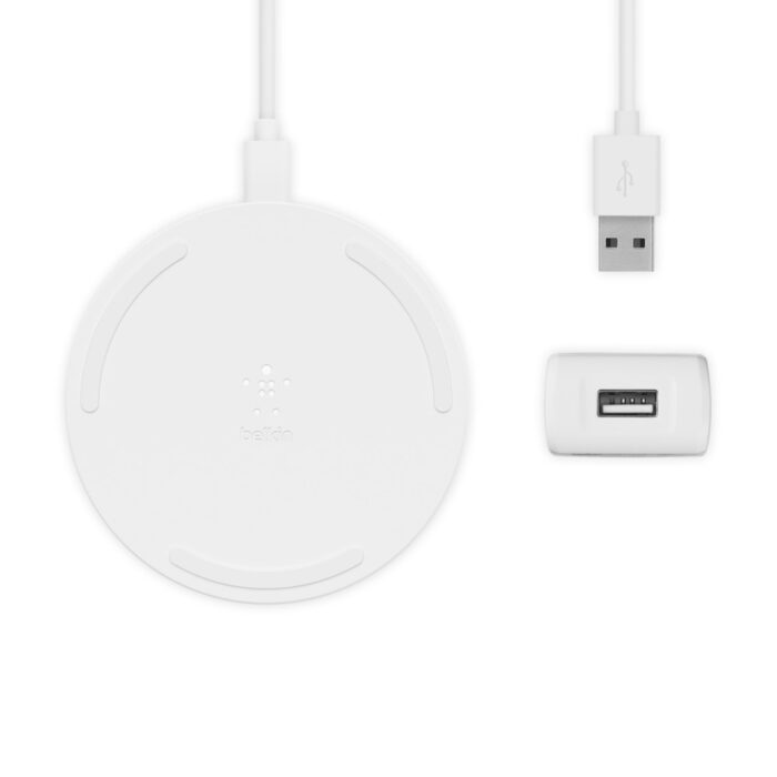 Безжично зарядно Belkin BOOST_CHARGE? 10W Wireless Charging Pad (AC Adapter Not Included) - White - Image 9