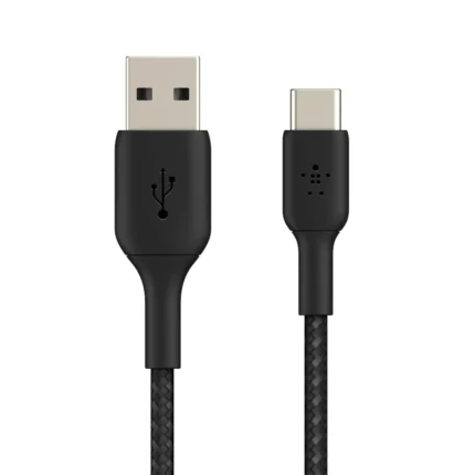 Кабел Belkin BOOST CHARGE USB-A to USB-C Cable, Braided - 1M - Black