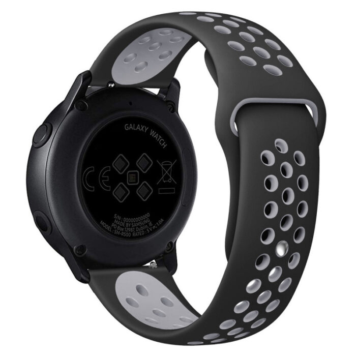 Каишка за часовник Tactical 267 Double Silicone Band 22mm Black/Grey - Image 2
