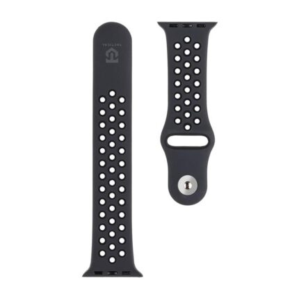 Каишка за часовник Tactical 839 Double Silicone Band for Apple Watch 1/2/3/4/5/6/7/8/9/SE 38/40/41mm Black