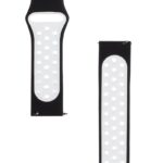 Каишка за часовник Tactical 840 Double Silicone Band 22mm Black/White - Image 2