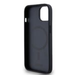 Калъф от 
DKNY PU Leather Repeat Pattern Bottom Stripe MagSafe Case за iPhone 13 Black - Image 5
