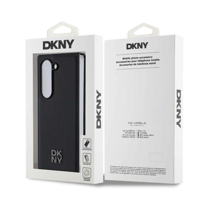 Калъф от DKNY PU Leather Stack Logo MagSafe Case for Samsung Galaxy Z Fold 6 Black - Image 5