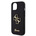 Калъф от 
Guess PU Fixed Glitter 4G Metal Logo Case за iPhone 13 Black - Image 4