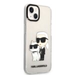 Калъф от 
Karl Lagerfeld IML Glitter Karl and Choupette NFT Case за iPhone 13 Transparent - Image 2