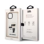 Калъф от 
Karl Lagerfeld IML Glitter Karl and Choupette NFT Case за iPhone 13 Transparent - Image 5