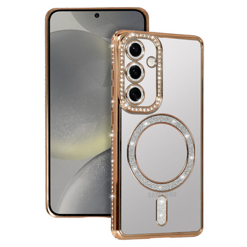 Калъф от Tel Protect 
Bling Magsafe Case за Samsung Galaxy S25 gold
