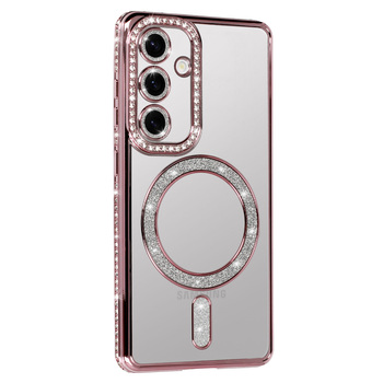Калъф от Tel Protect 
Bling Magsafe Case за Samsung Galaxy S25 Plus pink