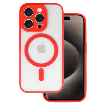 Калъф от Tel Protect Acrylic Color Magsafe Case за Samsung Galaxy S25 red