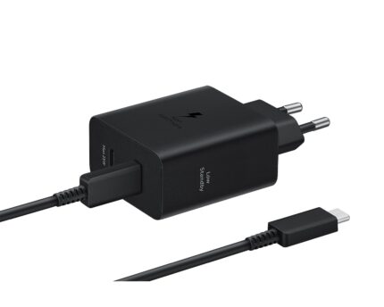 Зарядно от Samsung Dual USB-C 50W Travel Charger + USB-C Data Cable Black